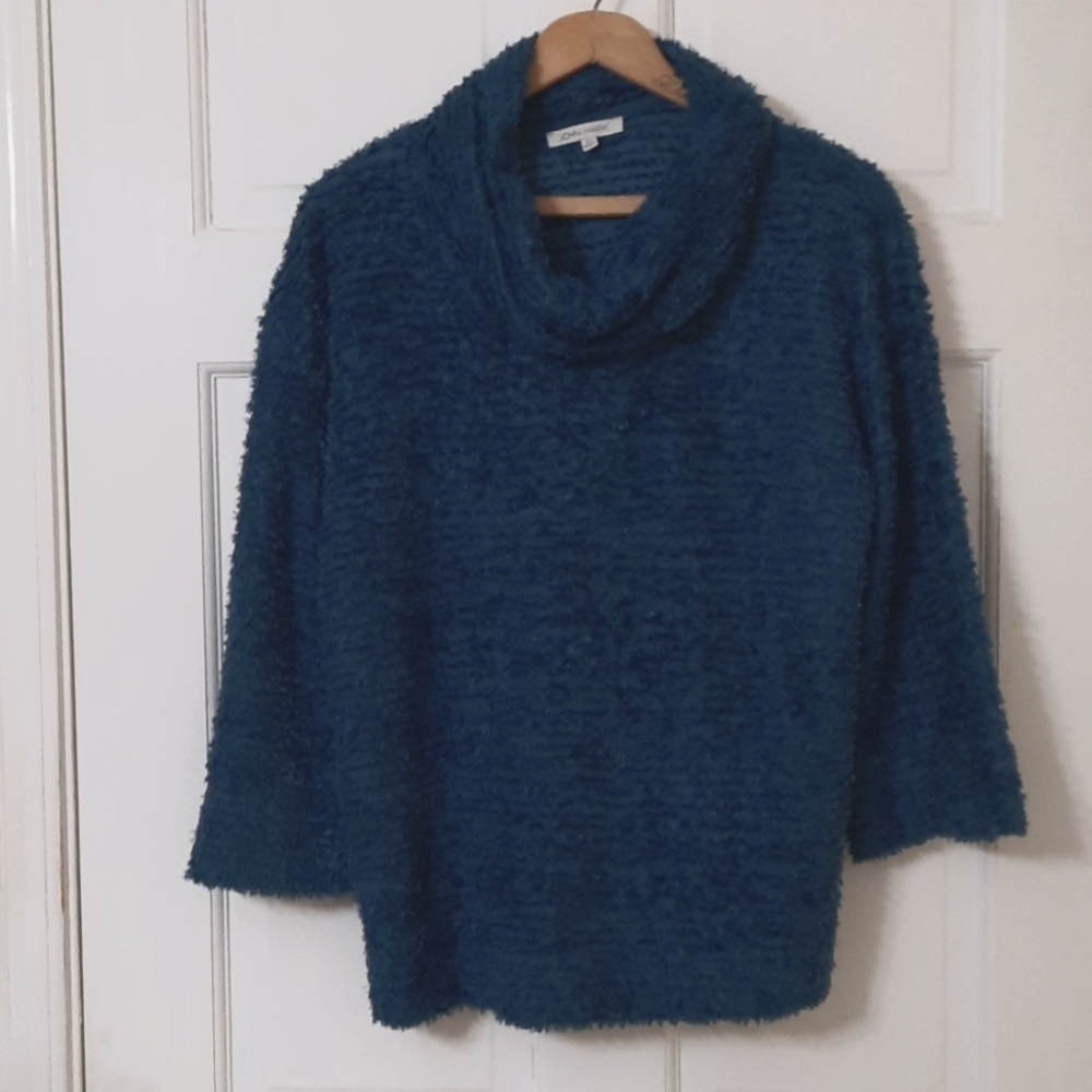 JOHN MARK BLUE SWEATER BLOUSE SZ M